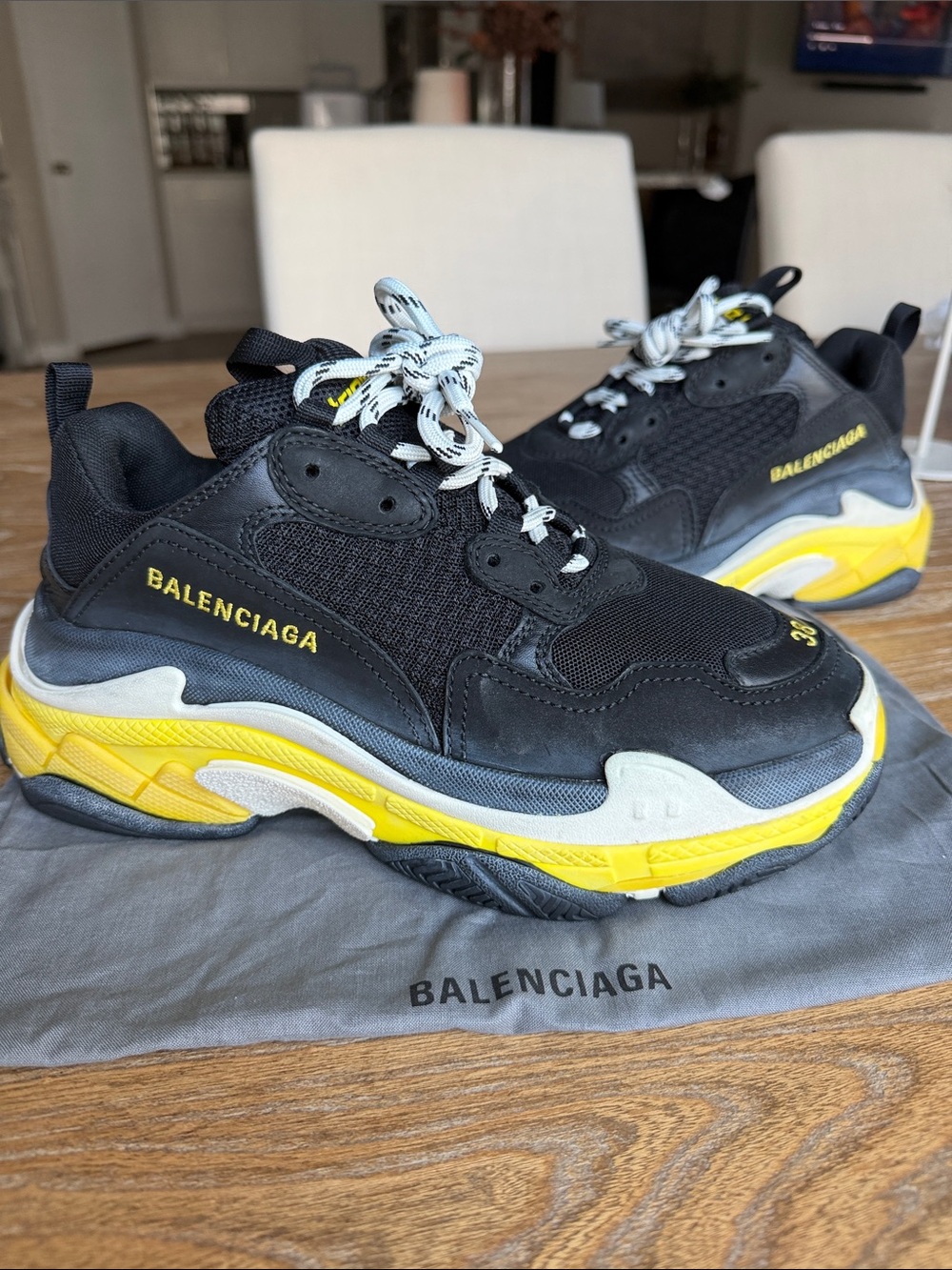 Balenciaga Triple S Sneakers Black/Yellow